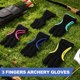 thumbnail image 4 of Guantes de Tiro con Arco Uxcell, Protector de Cuero Duradero de 3 Dedos 1 Paquete & L & Negro Amarillo, 4 of 6