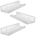 thumbnail image 1 of ITY International - Ensemble de 3 Tablettes Murales avec Rebord Surélevé, 47.25"x3.75"x2", Blanc, 1 of 6