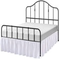 thumbnail image 1 of CHUANK Cottington Lane Ruffled Bed Skirt- Microfiber- White  Queen 16 Inch Drop Split Corner Bed Skirt With Platform, 1 of 5