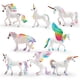 thumbnail image 1 of Juego de figuras de unicornio arcoíris, 8 piezas, PVC, juguete infantil con alas, 1 of 3