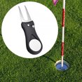 thumbnail image 5 of destyer Golf Turf Repairing Tool Portable Professional Foldable Solid Color Hand Held Ball Marker Grass Mowing Fork Golfing Accessories Black, 5 of 5