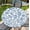 A-blue and White Flower, variant on He is Risen Easter Checkered Round Fitted Tablecloth with Elastic Edge,Waterproof Spring Christian Cross Buffalo Plaid Religious Table Cover for 40-44" Stretch Table Cloth for Dinner Indoor Outdoor