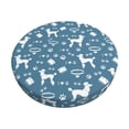 thumbnail image 2 of Lsque Poodle Dog Round Bar chair cushion covers Velvet Fabric Premium Comfort Protects from Scratches and Stains for 14-17 Inch Chair- 13 inch, 2 of 7