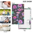 thumbnail image 2 of Coolnut Hand Towels Mushroom Floral Patterned 2 PCS, Cotton Bath Towel for Drying Face Hands Body Decorative Water Absorbent Lightweight Towels for Bathroom Ktichen Travel Gym, 16"x28", 2 of 6