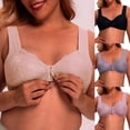 thumbnail image 2 of Sujetador fruncido con hebilla frontal y anillo de acero sin Europa y Estados Unidos, estilo chaleco fino de encaje, ropa interior de belleza en la espalda, 2 of 5