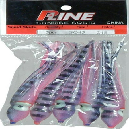 UPC: 0015789360078 | P-Line Tackle 4.5 Sunrise Squid Purple/Pink/Clear