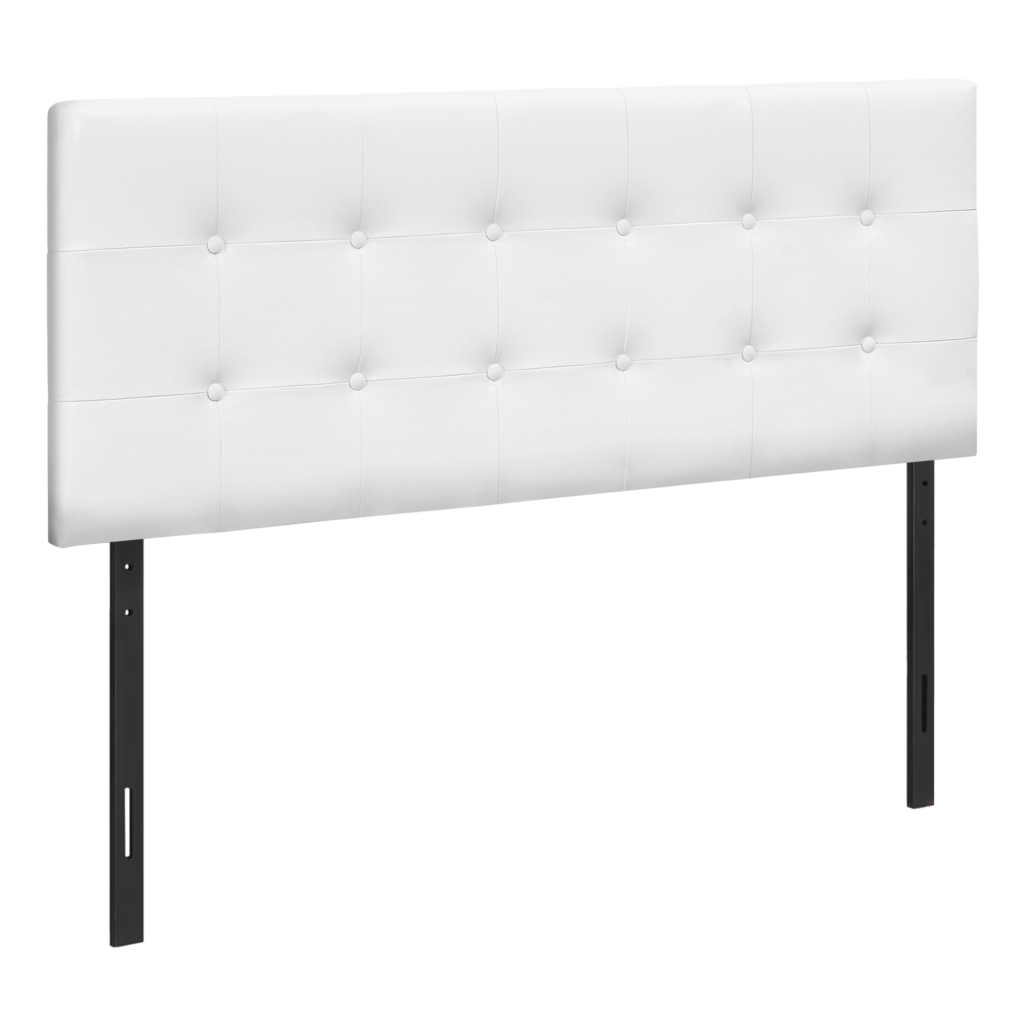 BED FULL SIZE / WHITE LEATHERLOOK HEADBOARD ONLY