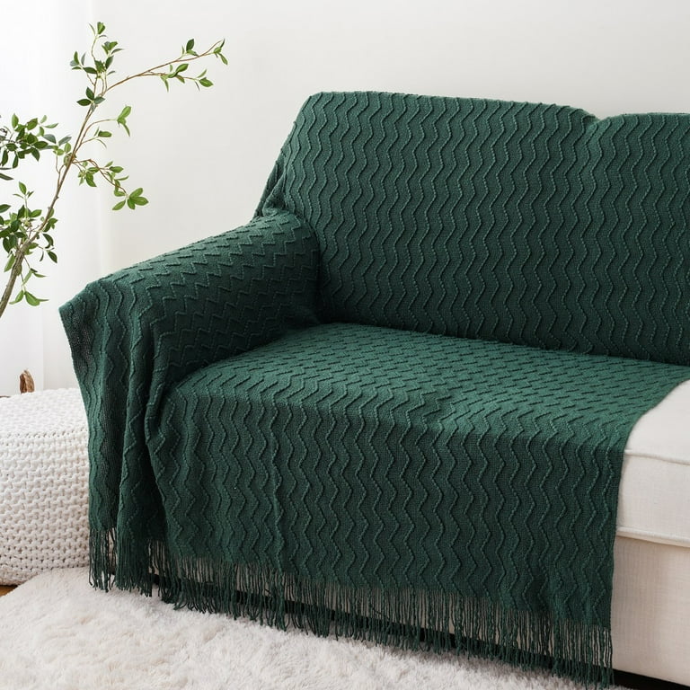 Green sofa throw new arrivals