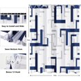 thumbnail image 6 of Shower Curtain,Modern Geometric Blue Shower Curtain,Shower Curtains for Bathroom,Textured Fabric Waterproof Shower Curtain Sets with 12 Hooks,Abstract Cloth Bath Curtain 72 x 72 inch, 6 of 6