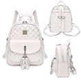 thumbnail image 3 of Women's Small Elegant Leather Backpack - 3 In 1 Handbag Modern Backpack, 3 of 5