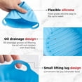 thumbnail image 4 of M Buder 3 Pack Silicone Air Fryer Liners 4-7 QT, Reusable Food Grade Basket Bowl, Replacement for Parchment Paper, Baking Tray Oven Accessories, Round Red&Blue&Pink (Top 7.9in, Bottom 6.7in), 4 of 8