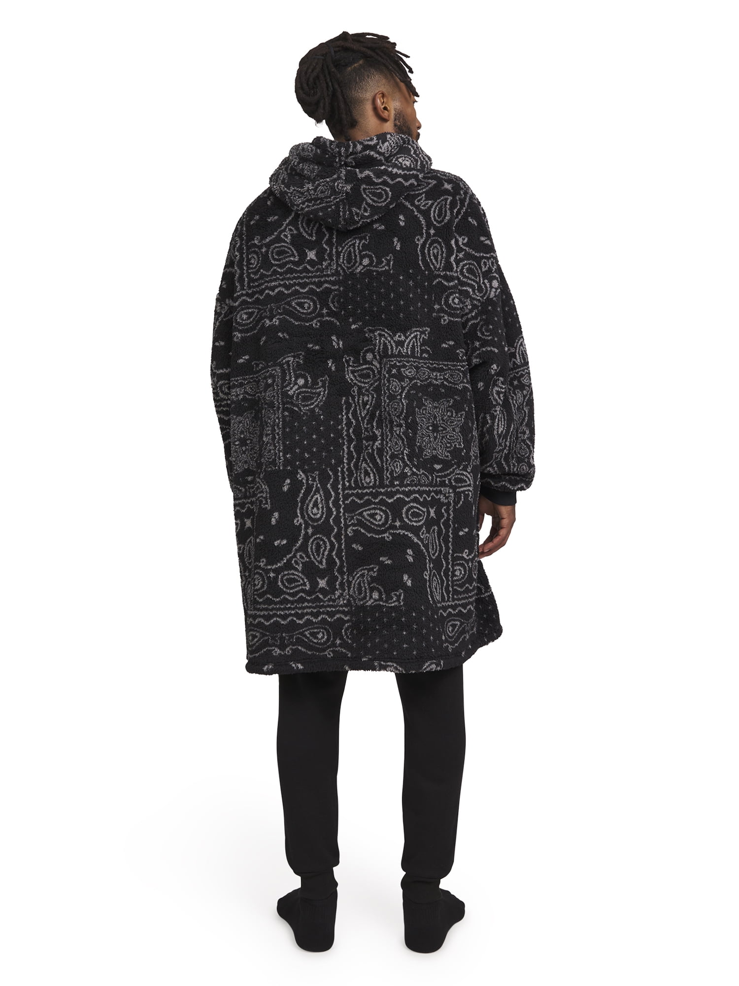Dogg Supply by Snoop Dogg Men’s Lounge Blanket Hoodie with Kangaroo Pocket