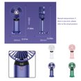 thumbnail image 3 of Advancent Ventilador portátil Quiet Running 4 Gear Color sólido Ajustable Outdoor Summer Digital Handheld Desktop Cooling Fans Cooler Electrodomésticos Azul, 3 of 6