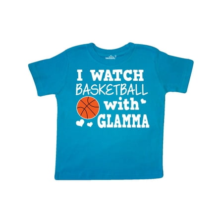 

Inktastic I Watch Basketball with Glamma Gift Toddler Boy Girl T-Shirt