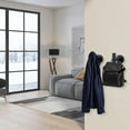 thumbnail image 3 of Bath Towel Hooks - SUS 304 Stainless Steel Robe Hook Holder, Heavy Duty Coat Hook For Bathroom, Living Room, Hotel, Kitchen, Garage, Wall Mounted - 4 Pack (Brushed Nickel), 3 of 8