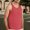 Red, variant on Men Sleeveless Solid Vest Tops Casual Popularity Side Wide Fork Fitness Sports Garment Loose Vest