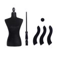thumbnail image 5 of Ktaxon Black Female Mannequin Torso Dress Form Display W/ Black Tripod Stand, 5 of 9