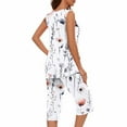 thumbnail image 5 of 2 Piece Lounge Set Women Clearance Women Two Piece Lounge Sets Sleeveless Sleepwear for Women Loose Fit 2 Piece Outfits for Women, 5 of 5