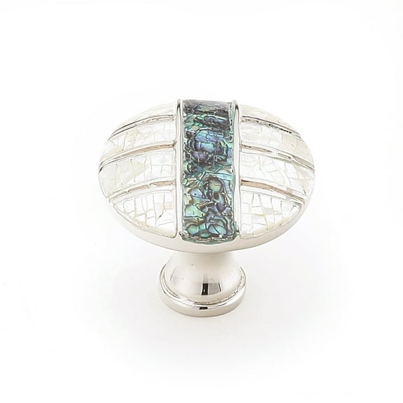 Schaub And Company 653-PN Fair Isle 1-3/8" Designer Mediterranean Coastal Luxury Round