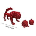 thumbnail image 2 of Ganfancp Articulado Impreso Articulaciones Giratorias y Posable Modelo Figurines,Articulado Impreso Rebajas Flash Deals 1X Adorno de León, 2 of 2