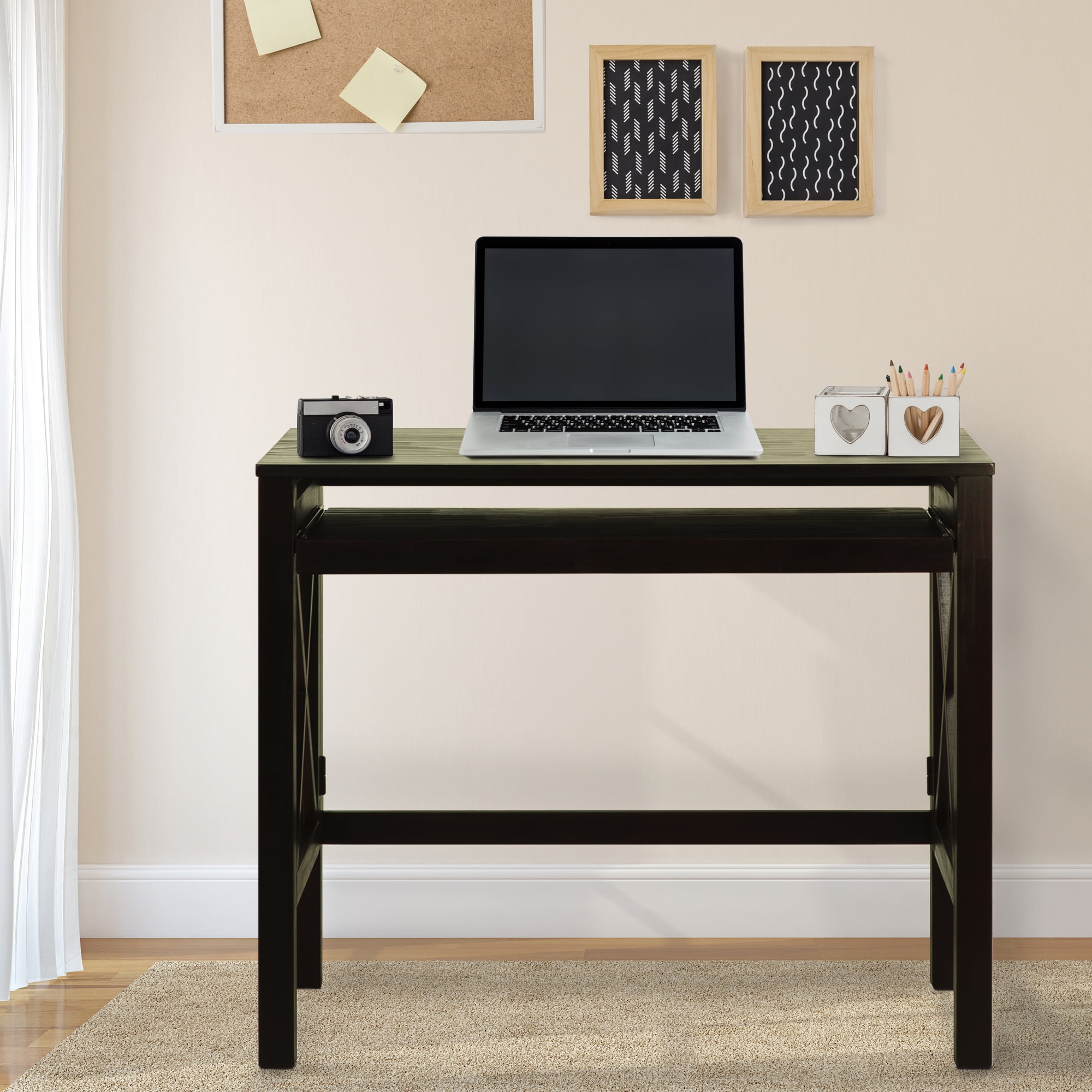 Montego Folding Desk With Pull Out Espresso