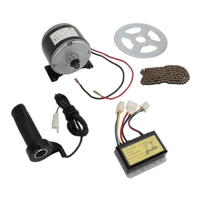Kit de Motor de bicicleta eléctrica de 12V y 250W, Motor de engranaje eléctrico de alta velocidad de 2750RPM con controlador para motocicleta
