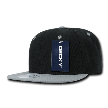 Womens Bill - DECKY Snapback Hats Caps Two Tone Flat Bill Baseball Cap Hat For Men Women