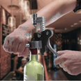 thumbnail image 5 of Rabbit Style Lever Corkscrew Wine Bottle Opener - Silver, 5 of 5