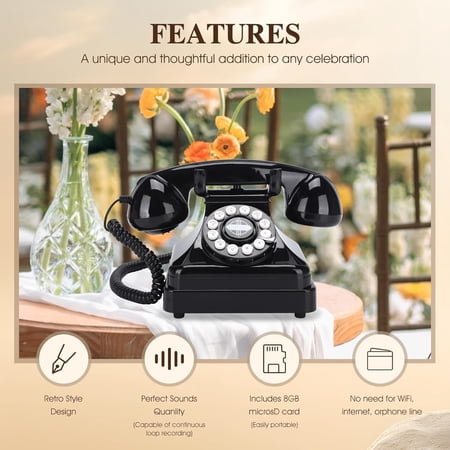 Vintage Telephone Audio Guestbook