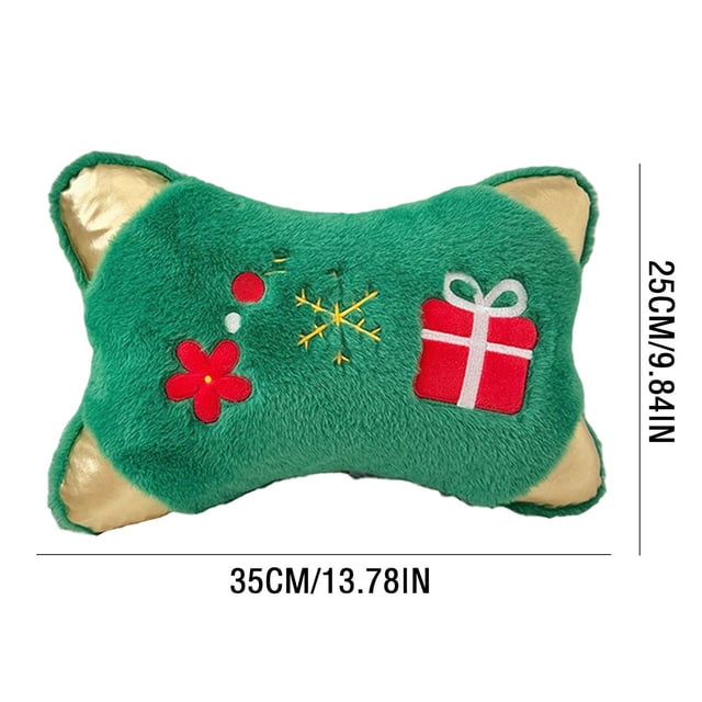 Cute Christmas Pillows Decorations Sofa Office Lumbar Support Car Interior Accessories