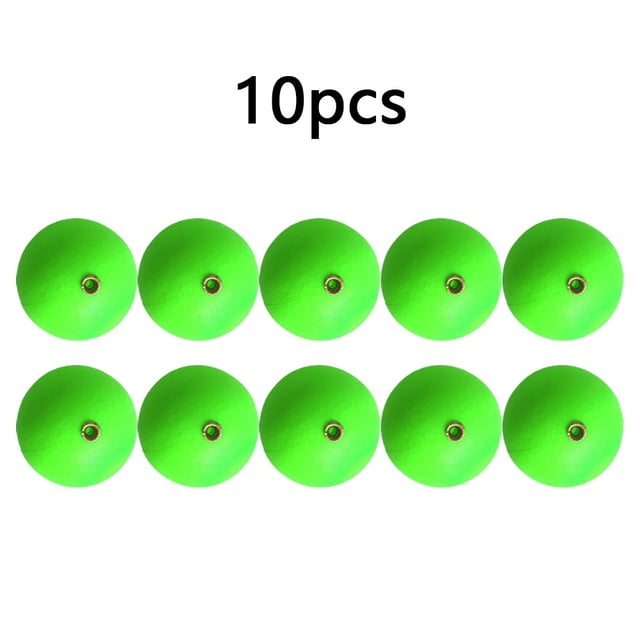 10 Pcs Flotteurs de Pêche 15mm Perles en Mousse Indicateurs de Frappe Bouées