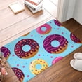 thumbnail image 5 of Haiem Donuts Front Door Mat Indoor Outdoor Entrance, Waterproof All-Season, All-Weather Doormat, Durable Flannel Fabric, Fade Resistant, Low Profile, 16x24in, 5 of 9