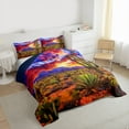 thumbnail image 3 of Homewish Colorful Natural Scenery Bedding Comforter Set,Tropical Desert Cactus Twin Comforter Sets,Rustic Western Cowboy Bedding Set For Adults,Breathable Home Decor Reversible,2-Piece, 3 of 8