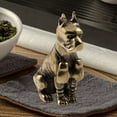 thumbnail image 6 of Retro Dogs Figurines Animal Sculpture Tea Pet for Hotel Tabletop Living Room 4.1cmx3cm, 6 of 8