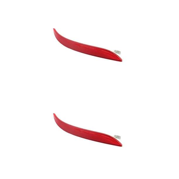 Scienceny 63147183913 63147183914 Reemplazo para E60 2008-2010 Reflector de parachoques trasero rojo para automóvil rojo derecho 2piezas Scienceny CBP044117