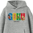 thumbnail image 2 of Dragon Ball Z Multiple Goku Youth Heather Gray Hoodie-XS, 2 of 4