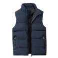 thumbnail image 1 of Men's Lightweight Packable Puffer Down Vest Sleeveless Quilted Jacket Coat, 1 of 2