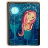 One Bella Casa Mermaid Wishes - Wall Decor by Heather Rushton - Planked Wood Wall Decor 18 x 24