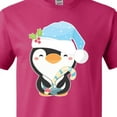 thumbnail image 4 of Inktastic Cute Christmas Penguin in Blue Hat T-Shirt, 4 of 5