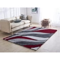thumbnail image 1 of Amazing Rugs AC1012-23 2 x 3 ft. Aria Red & Gray Soft Pile Hand Tufted Shag Area Rug, 1 of 1