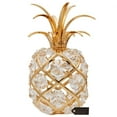 thumbnail image 2 of Matashi  Home Decorative Tabletop Showpiece 24K Gold Plated Crystal Studded Pineapple Ornament with Clear Crystals, 2 of 4