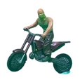 thumbnail image 4 of Adorno de motociclista en miniatura con diorama de motocicleta a escala 1:64 Burdeos, 4 of 8