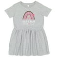 thumbnail image 3 of Inktastic Gigi and Papa Love Me Rainbow Girls Toddler Dress, 3 of 5