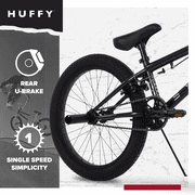 Huffy 20” Symbol BMX Freestyle Bike, Fits Riders 44”, Navy, Kids/Teen, Unisex