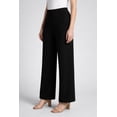 thumbnail image 2 of Jessica London Women's Plus Size Petite Stretch Knit Wide Leg Pant, 2 of 6