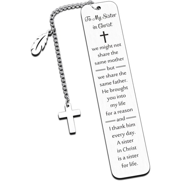 Secret Sister Gifts for Women Christian, Sister in Christ Gifts, Sister Birthday Gifts, Christian Sister Bookmark, Religious Gifts for Women Sisters, Faith Based Gifts, Big Sister Gifts