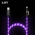 thumbnail image 3 of Câble de Charge et Synchronisation Lumière EL Fluide Visible & Micro USB Câble de Charge et Synchronisation Lumière pour Android et i-Product (Violet), 3 of 8