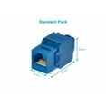 thumbnail image 5 of Monoprice Cat6A RJ45 Toolless 180-Degree Keystone Jack for 22-24AWG Solid Wire, Blue, 5 of 6