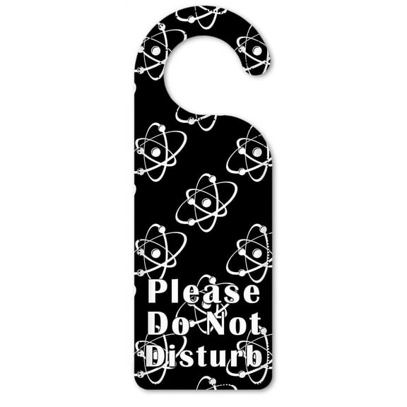 Do Not Disturb Door Knob Hanger Sign - Atoms