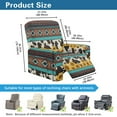 thumbnail image 6 of SCRAWLGOD Sunflower American Tribal Cow Print Recliner Chair Covers 4-Pieces Recliner Cover Dog Chair Cover Furniture Protector with Pocket, Elastic Band Washable Slipcover for Dogs, Pets, 6 of 7